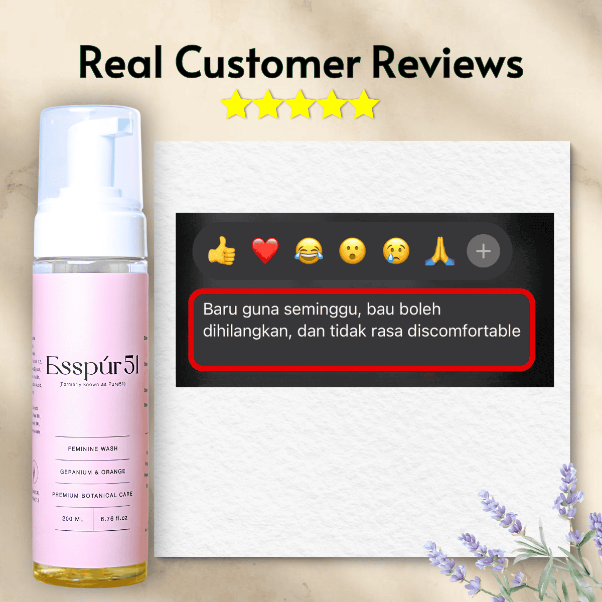 Esspúr51 Feminine Wash