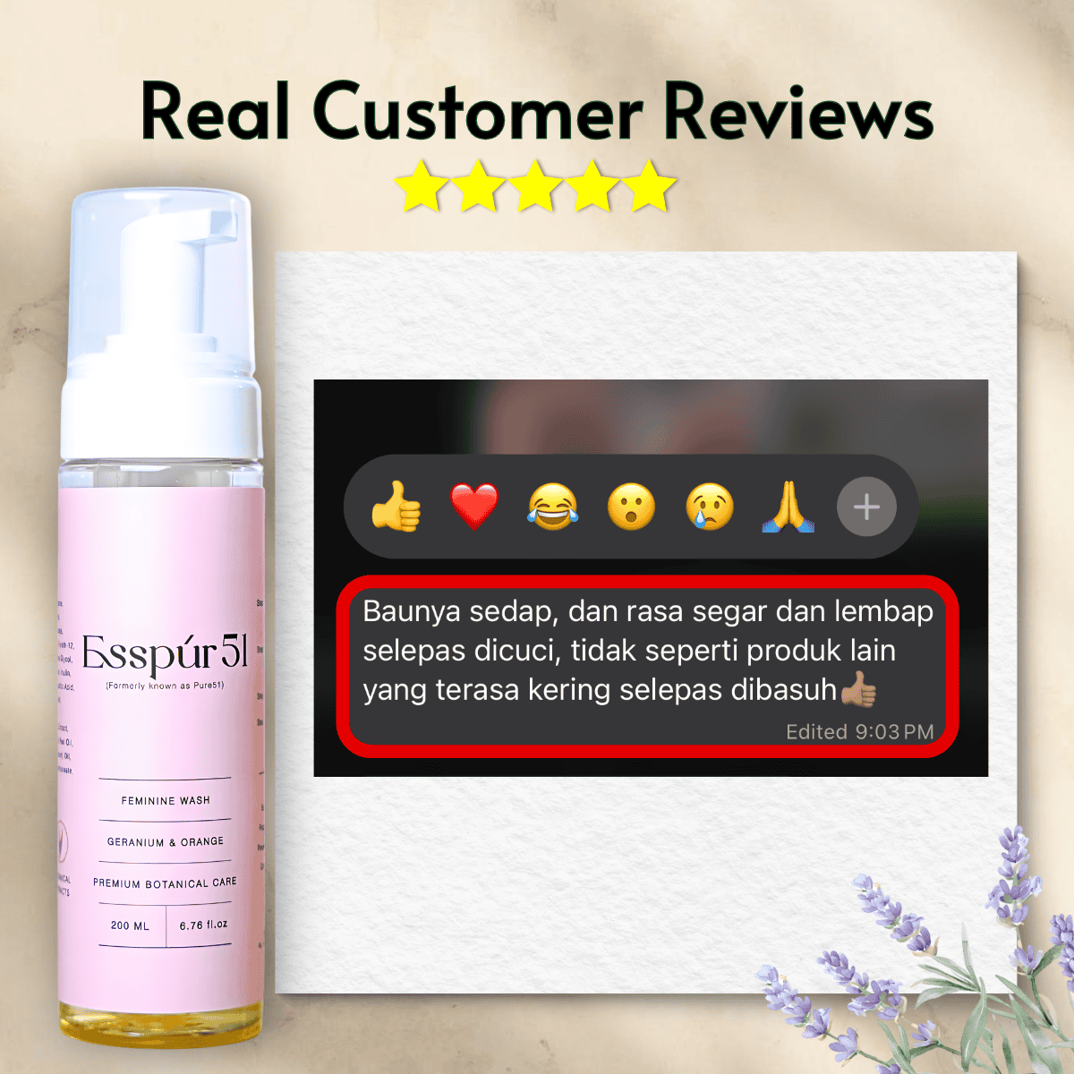 Esspúr51 Feminine Wash